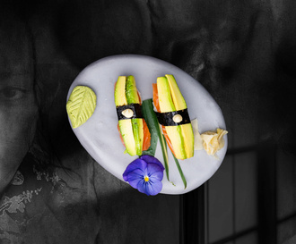 Sake Avokado Nigiri 2 Parça görseli