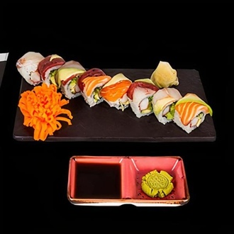 1004 - Rainbow Roll (8 Adet / 8 Pcs.) görseli