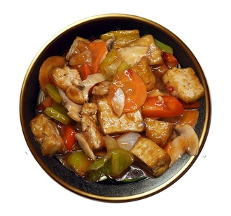 3014 - Vegan Tatlı Ekşi Soslu Tofu - Vegan Sweet & Sour Tofu görseli