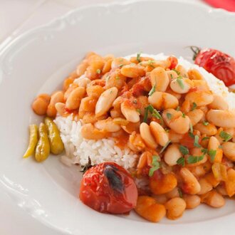 Kuru Fasulyeli & Nohutlu Pilav görseli