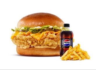 Cheese Chicken Burger Menü görseli