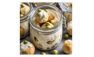 White Bisco Profiterol görseli