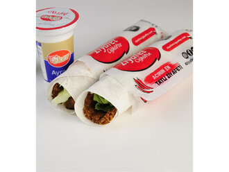 İkili Menü 2 Dürüm + 2 Ayran görseli