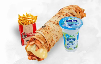Kaşarlı Soslu Tavuk Döner & Ayran Menü görseli