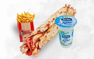 Pide Arası Tavuk Döner Ayran Menü görseli