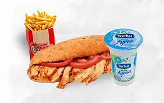 Sandviç Ekmek Arası Tavuk Döner Ayran Menü görseli