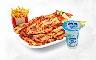 Pilav Üstü Tavuk Döner & Ayran Menü görseli