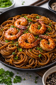Teriyaki Soslu Karidesli Noodle görseli