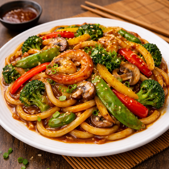 Teriyaki Soslu Sebzeli Udon görseli