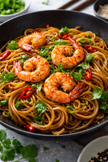 Karidesli Noodle görseli