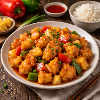 Tatlı Ekşi Soslu Tavuk görseli