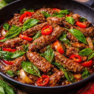 Thai Usulü Fesleğenli Dana Eti görseli