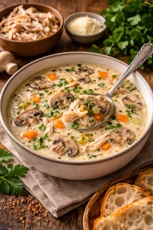 Tavuklu Mantarlı Çorba görseli