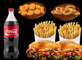 Duble Tavuk Döner Menü görseli