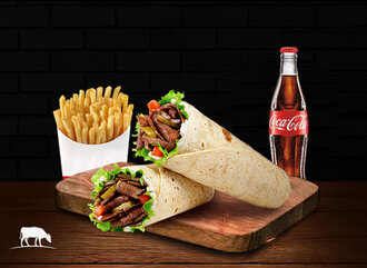 Lavaş Et Döner İkili Dürüm Menü görseli