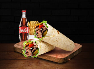 Hot İkili Et Döner Dürüm Menü görseli