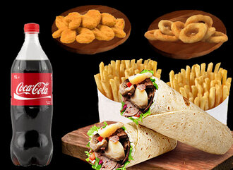 Duble Et Döner Dürüm Menü görseli