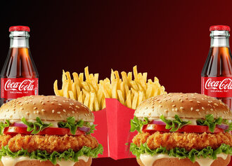 Double Gurme Chicken Burger Menü görseli