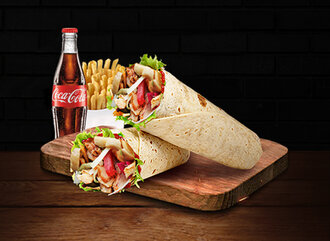 Mushroom İkili Tavuk Dürüm Menü görseli