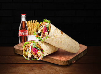 Hot İkili Tavuk Dürüm Menü görseli