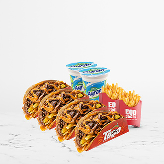 4'Lü Eqo Taco (Et Dönerden) Menü görseli
