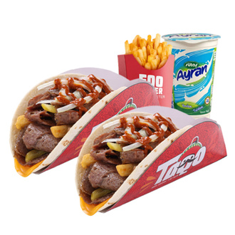 2'Li Eqo Taco (Et Dönerden) Menü görseli