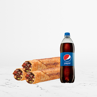 3'Lü Et Döner Dürüm (Medium) Menü görseli