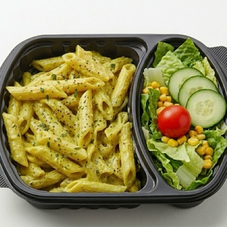 Köri Soslu Penne Makarna görseli