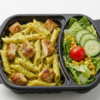 Köri Soslu & Tavuklu Penne Makarna görseli