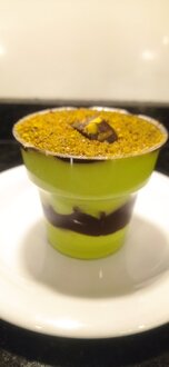 Antep Fıstığı Kremalı Dubai Çikolatalı Kadayıflı Bardak Cup görseli