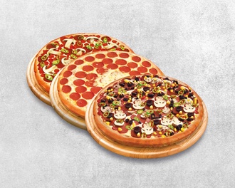 3'Lü Orta Boy Pizza görseli