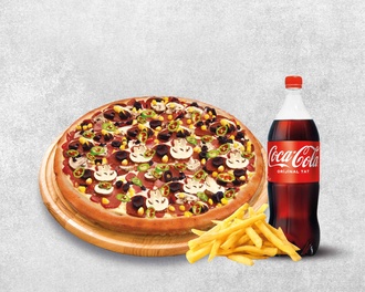 Jumbo Pizza Menü (4-5 Kişilik) görseli