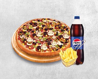 Jumbo Pizza Menü (4-5 Kişilik) görseli