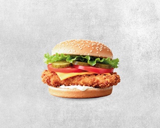 Cheddarlı Tavuk Burger görseli