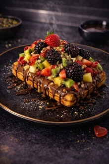Berry Bliss Waffle görseli