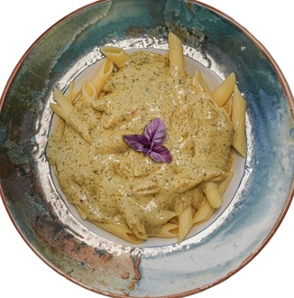 Pesto Soslu Pipette Makarna görseli