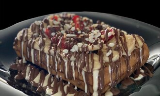 Belçika Usulü Muzlu Waffle görseli