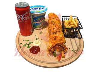 Tavuk Döner Porsyon + İçecek + Patates görseli