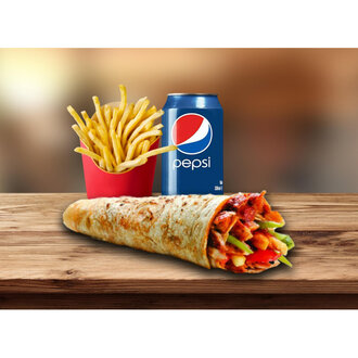 Double Hatay Döner + İçecek + Patates görseli