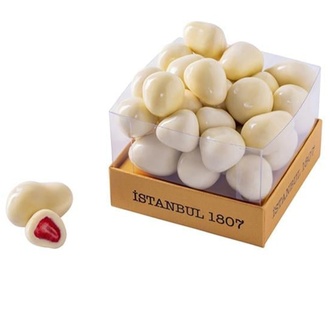 Çikolata Kaplı (Beyaz) Kurutulmuş Çilek Draje (230 Gr.) görseli