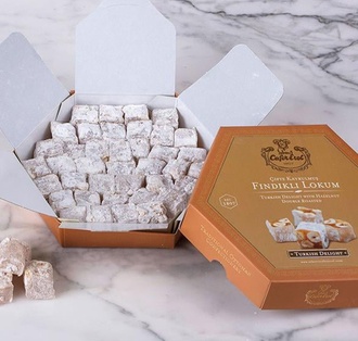 Çifte Kavrulmuş Fındıklı Lokum (300 Gr.) görseli