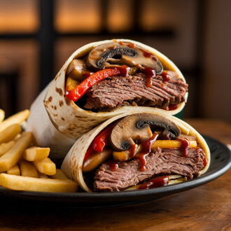 Special Bbq Rib Wrap görseli