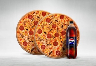2'Li Orta Boy Pizza & İçecek (1 L.) Menü görseli