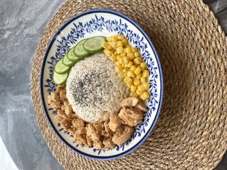 Barbekü Soslu Tavuklu Kase görseli