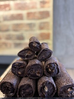 Mega Nesquik Browni Badem Kremalı Sarma Lokum (500 Gr.) görseli