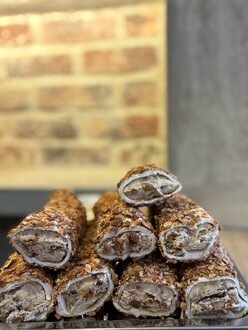 Mega Badem Kremalı Sarma Lokum (500 Gr.) görseli
