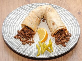 Et Tantuni Dürüm + Sütaş Tatlım (65 Gr ) + Ayran ( 17 Cl ) görseli