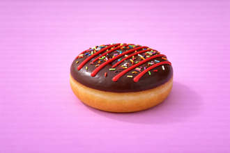 Çikolata Kaplı Vişne Donut görseli
