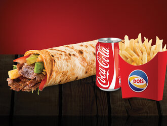 Dois Mega Et Cheddar Klasik Menü (110 G) görseli