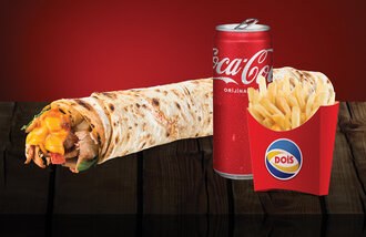 Dois Mega Cheddar Klasik Menü(110g) görseli